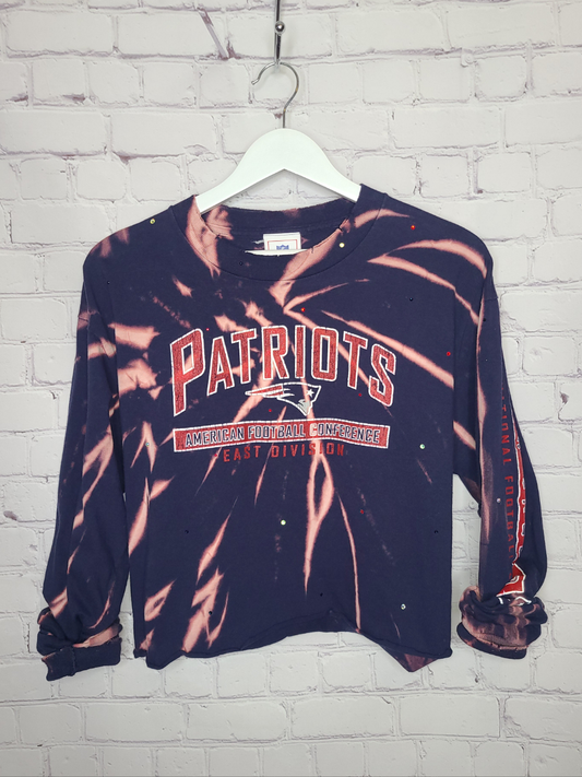 New England Patriots Crop Tee