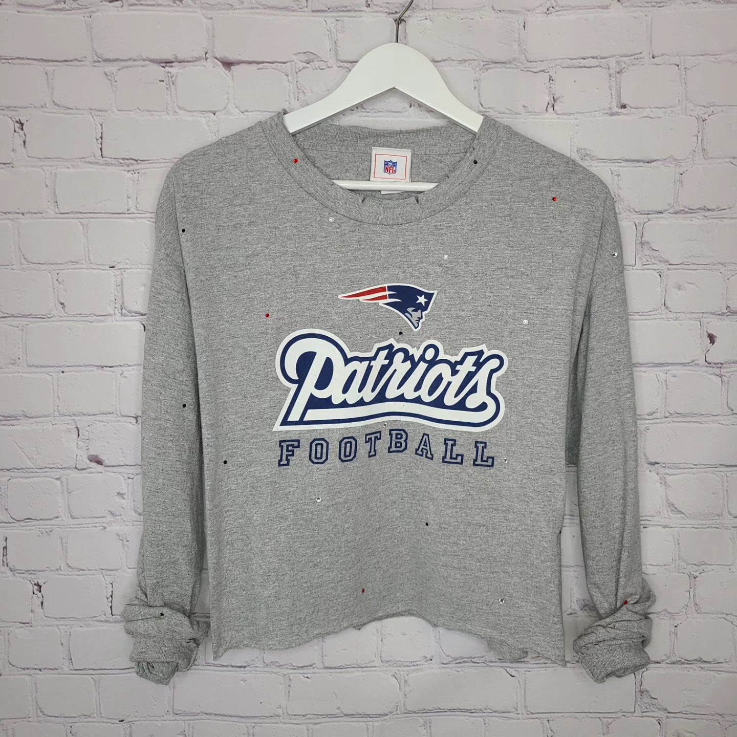 New England Patriots Crop Tee