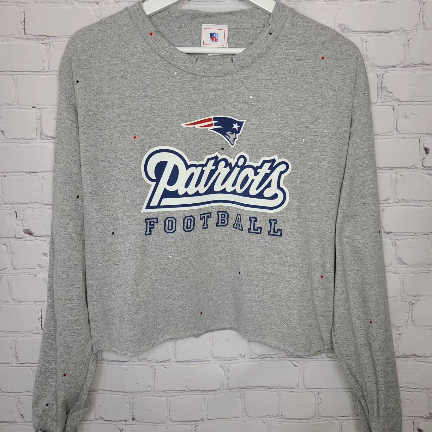 New England Patriots Crop Tee