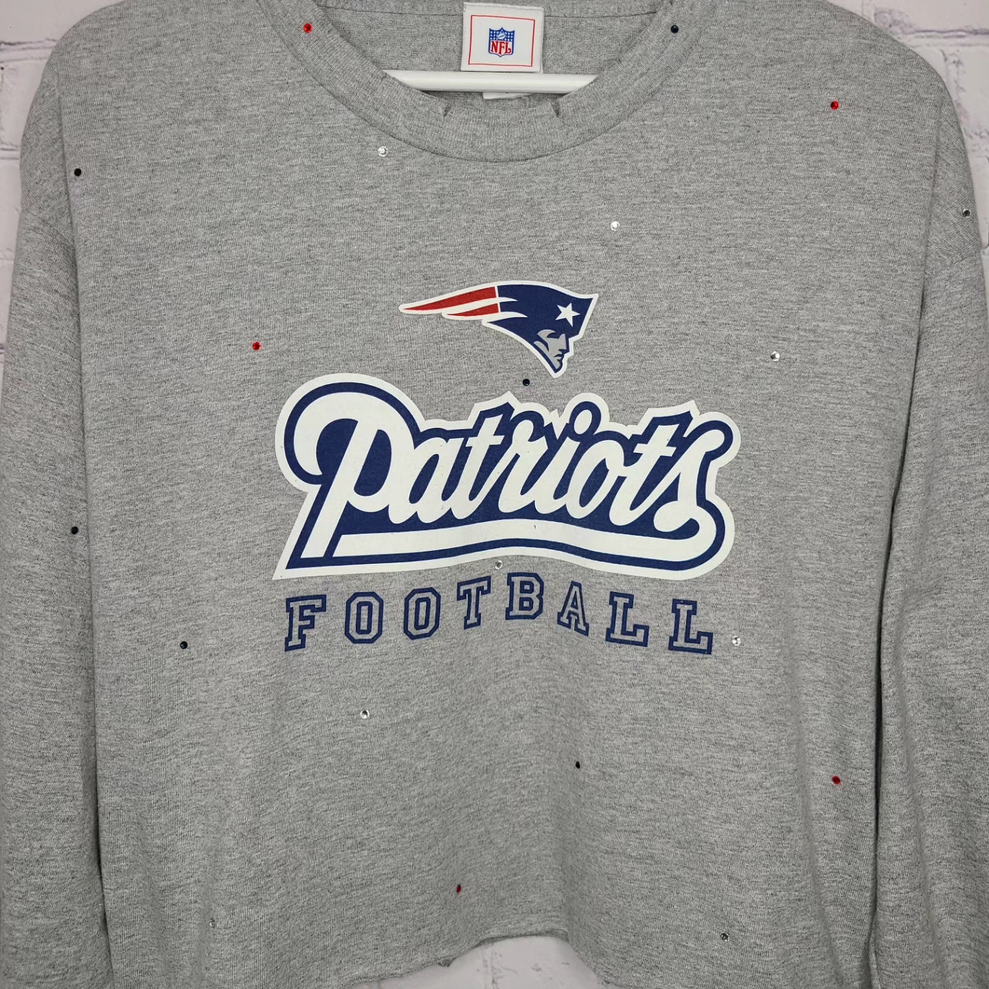 New England Patriots Crop Tee