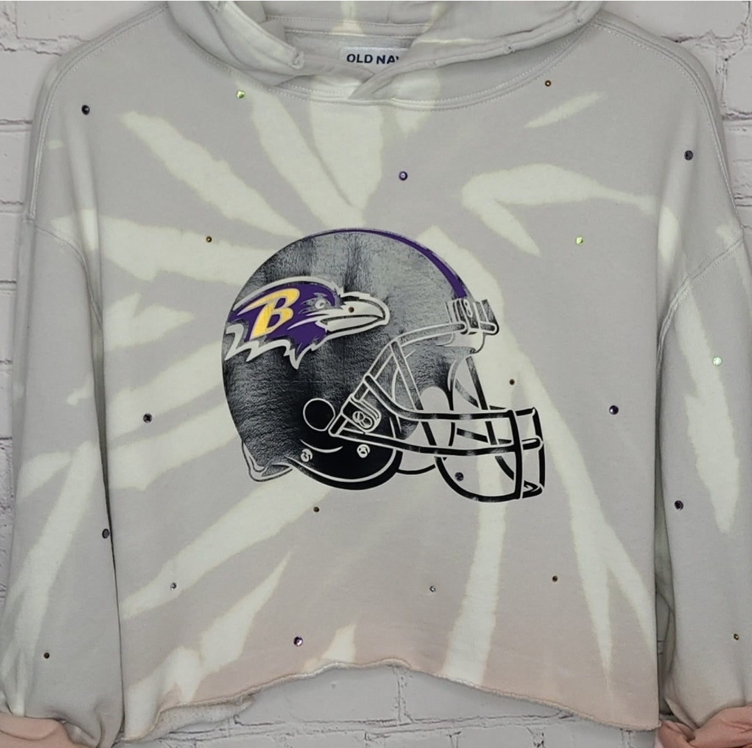 Baltimore Ravens Crop Hoodie