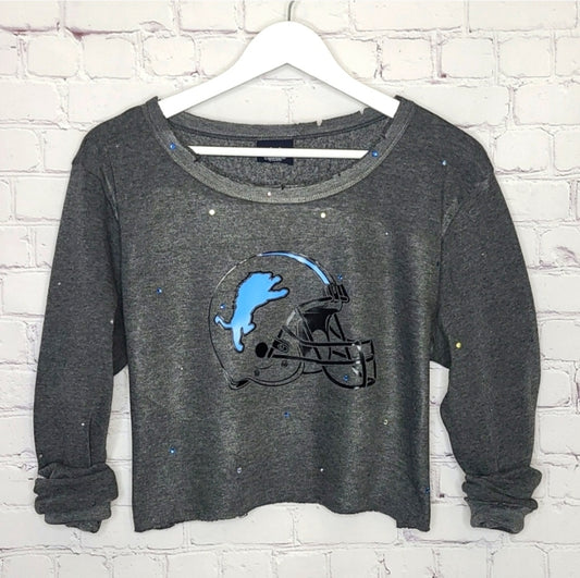 Detroit Lions Crop Tee