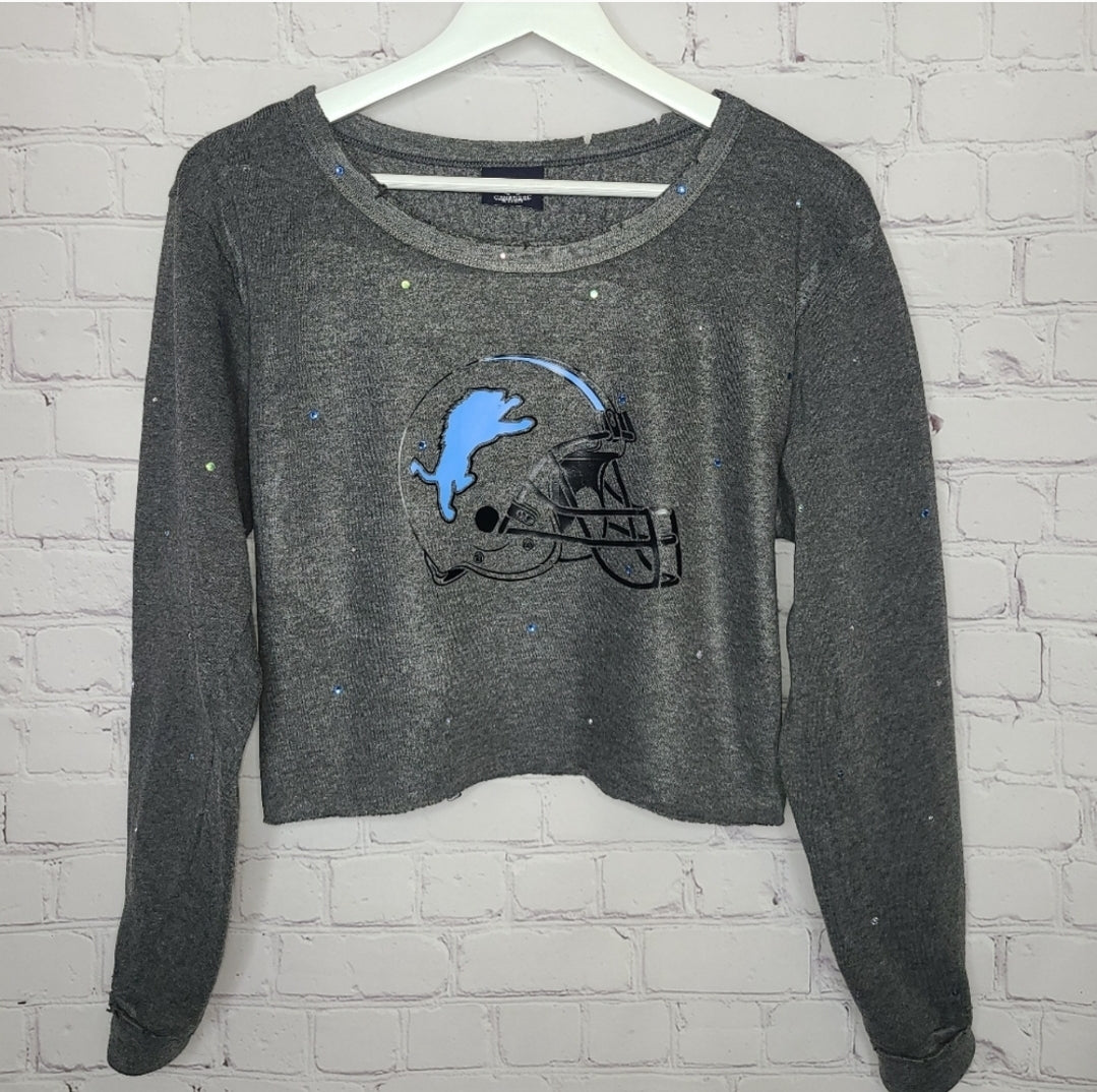 Detroit Lions Crop Tee