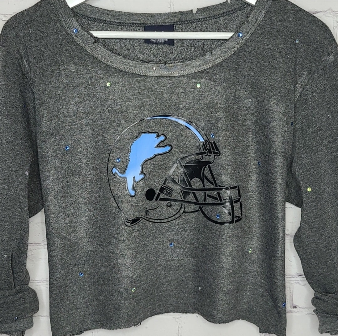 Detroit Lions Crop Tee