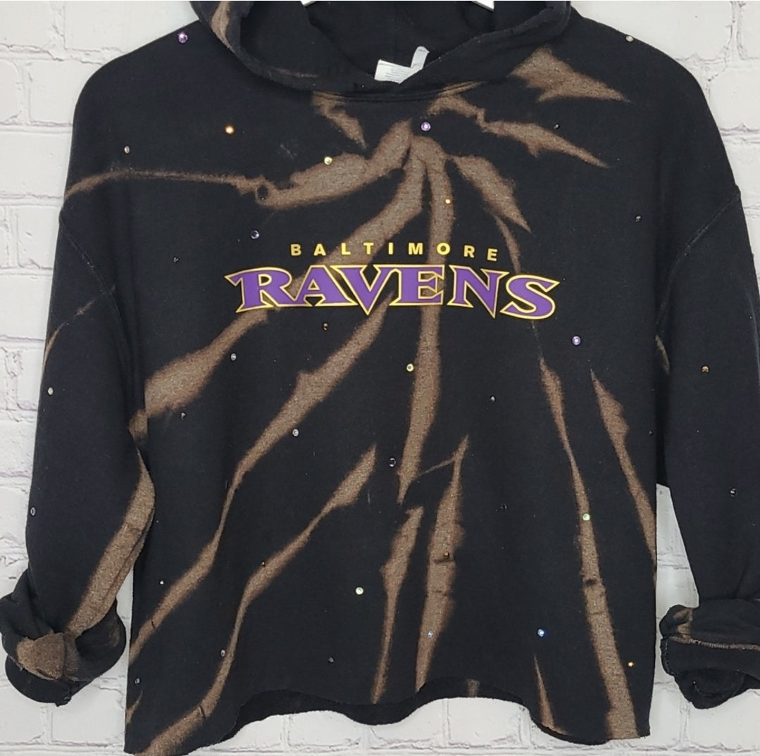 Baltimore Ravens Crop Hoodie