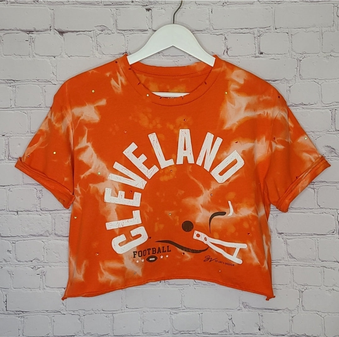 Cleveland Browns Crop Tee