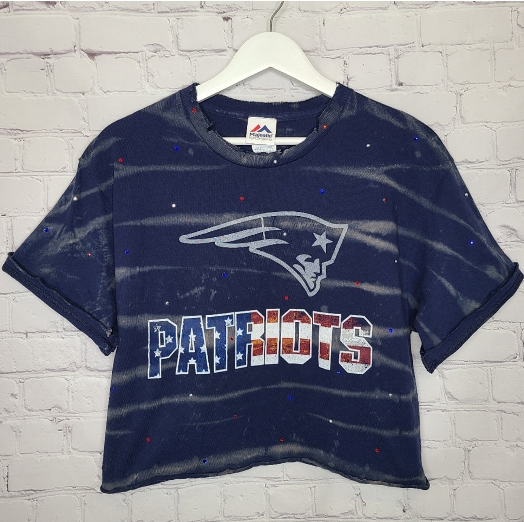 New England Patriots Crop Tee