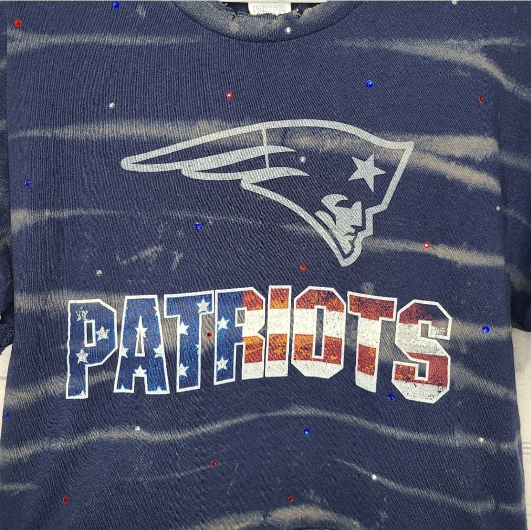 New England Patriots Crop Tee