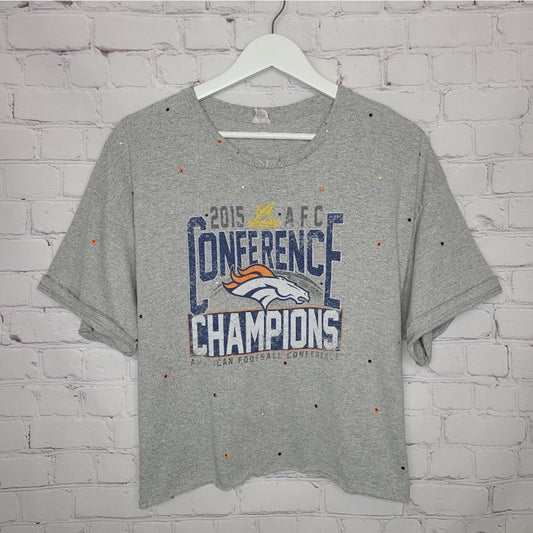 Denver Broncos Crop Tee