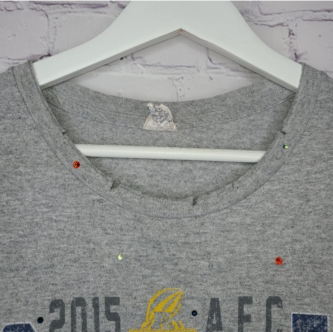 Denver Broncos Crop Tee