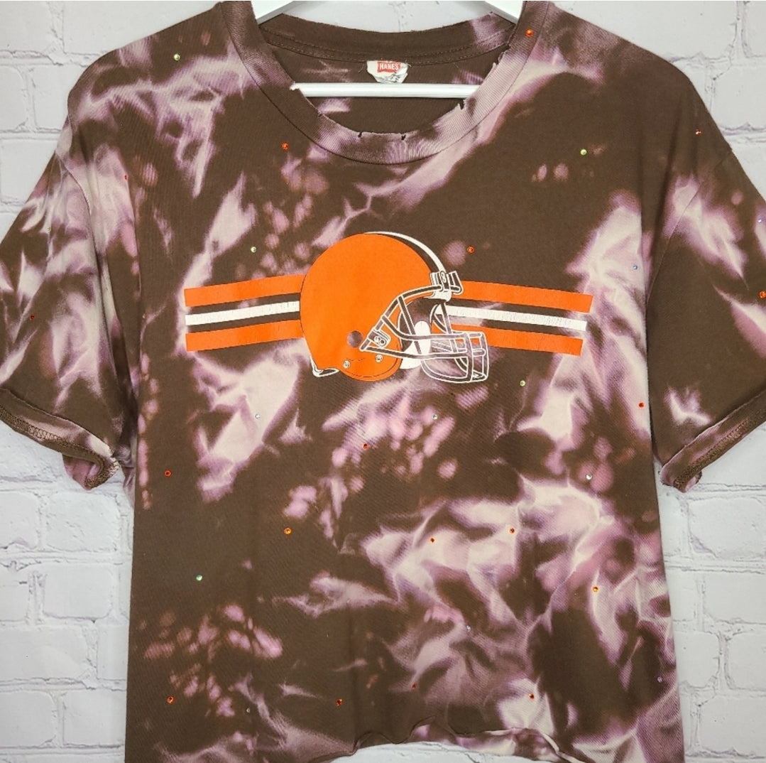 Cleveland Browns Crop Tee