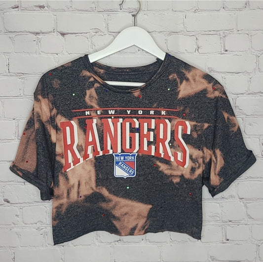 New York Rangers Crop Tee