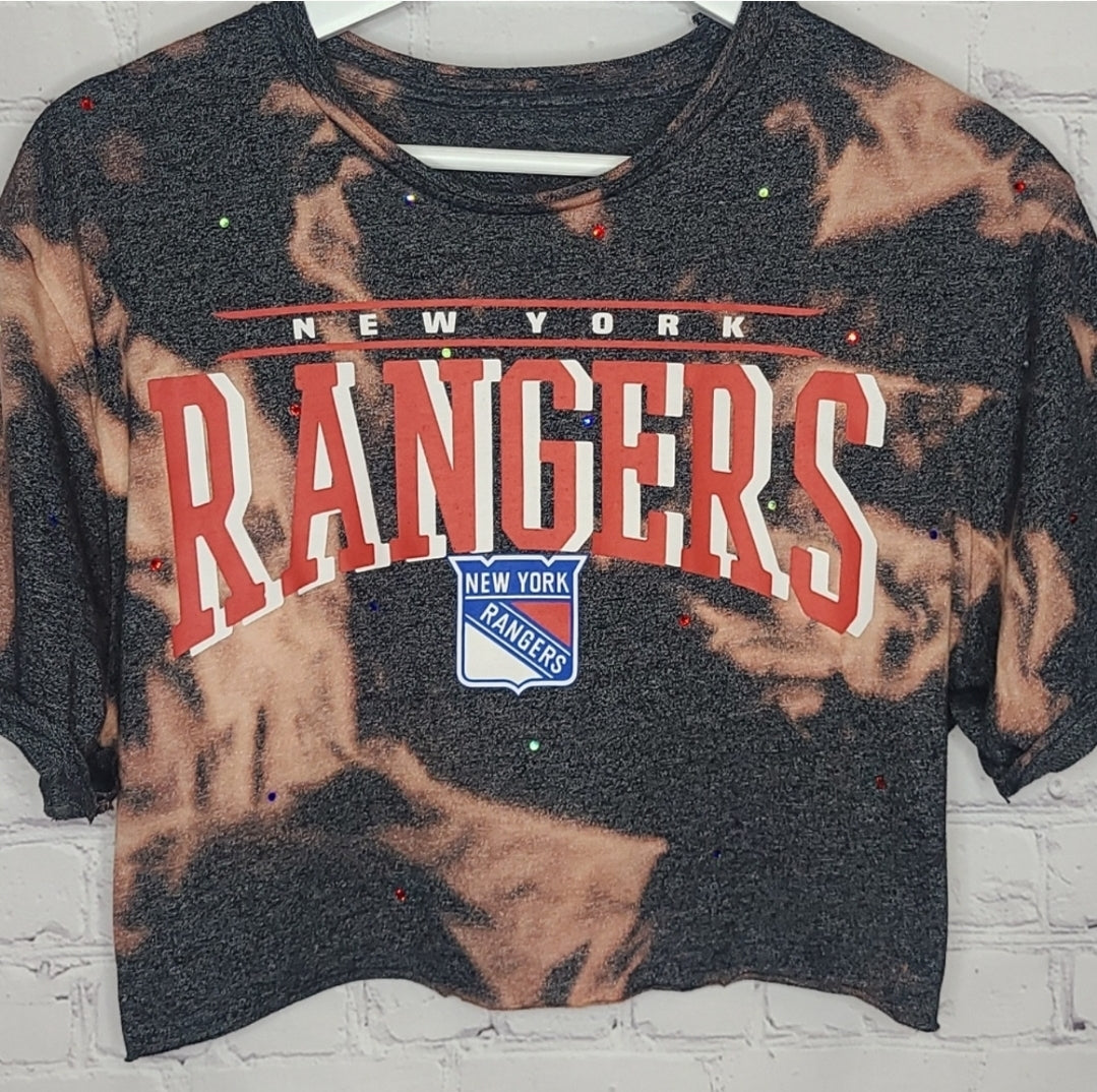 New York Rangers Crop Tee