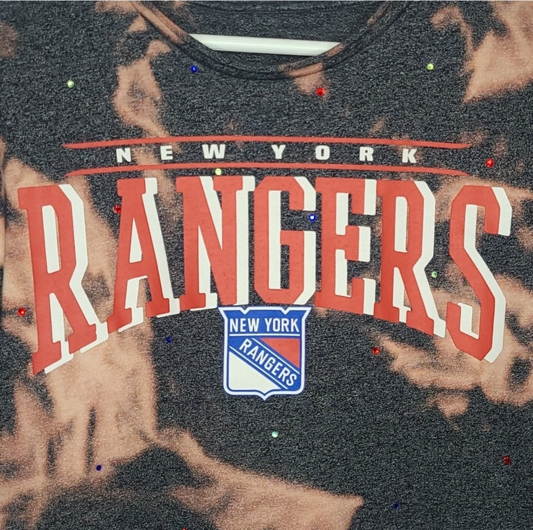 New York Rangers Crop Tee