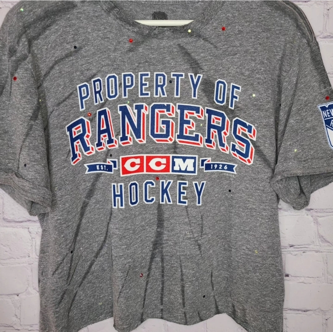 New York Rangers Crop Tee