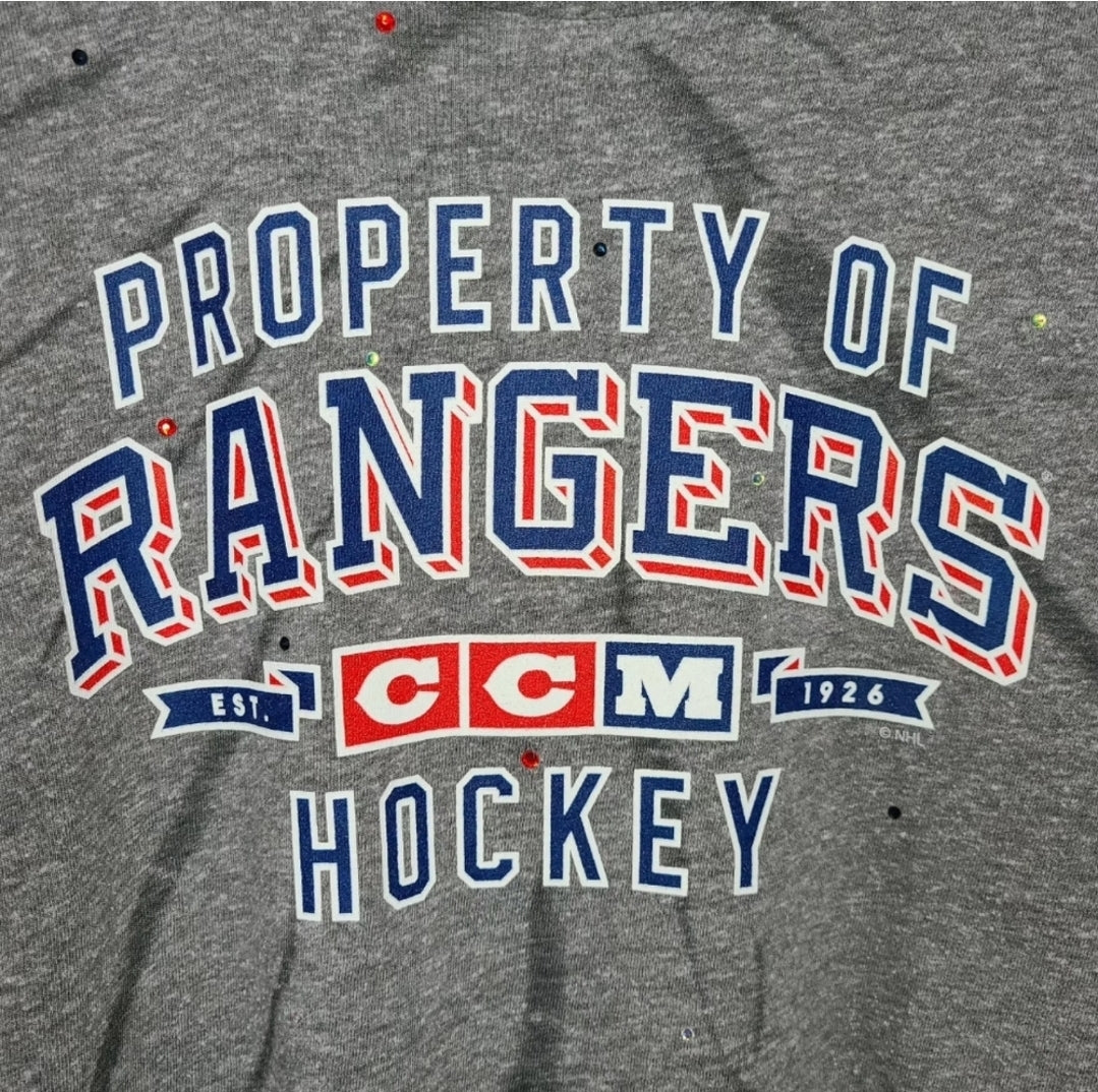 New York Rangers Crop Tee