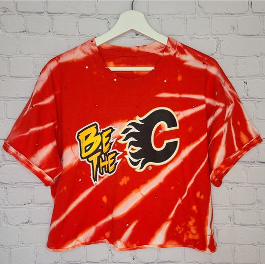 Calgary Flames Crop Tee