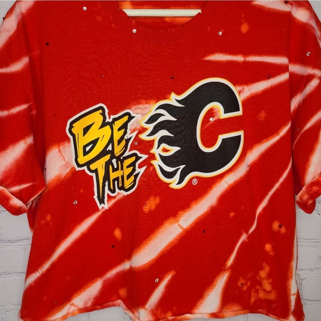 Calgary Flames Crop Tee