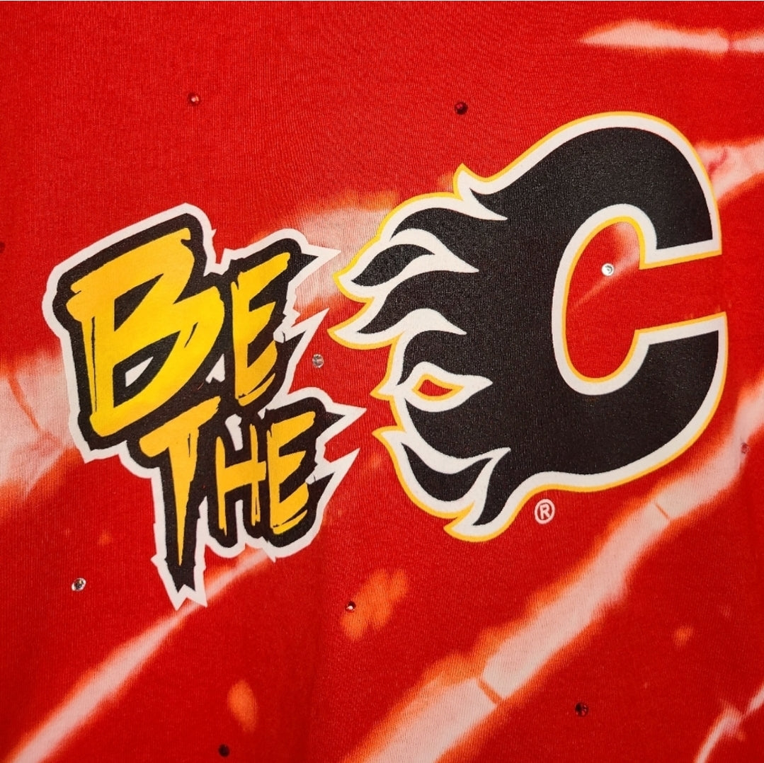 Calgary Flames Crop Tee