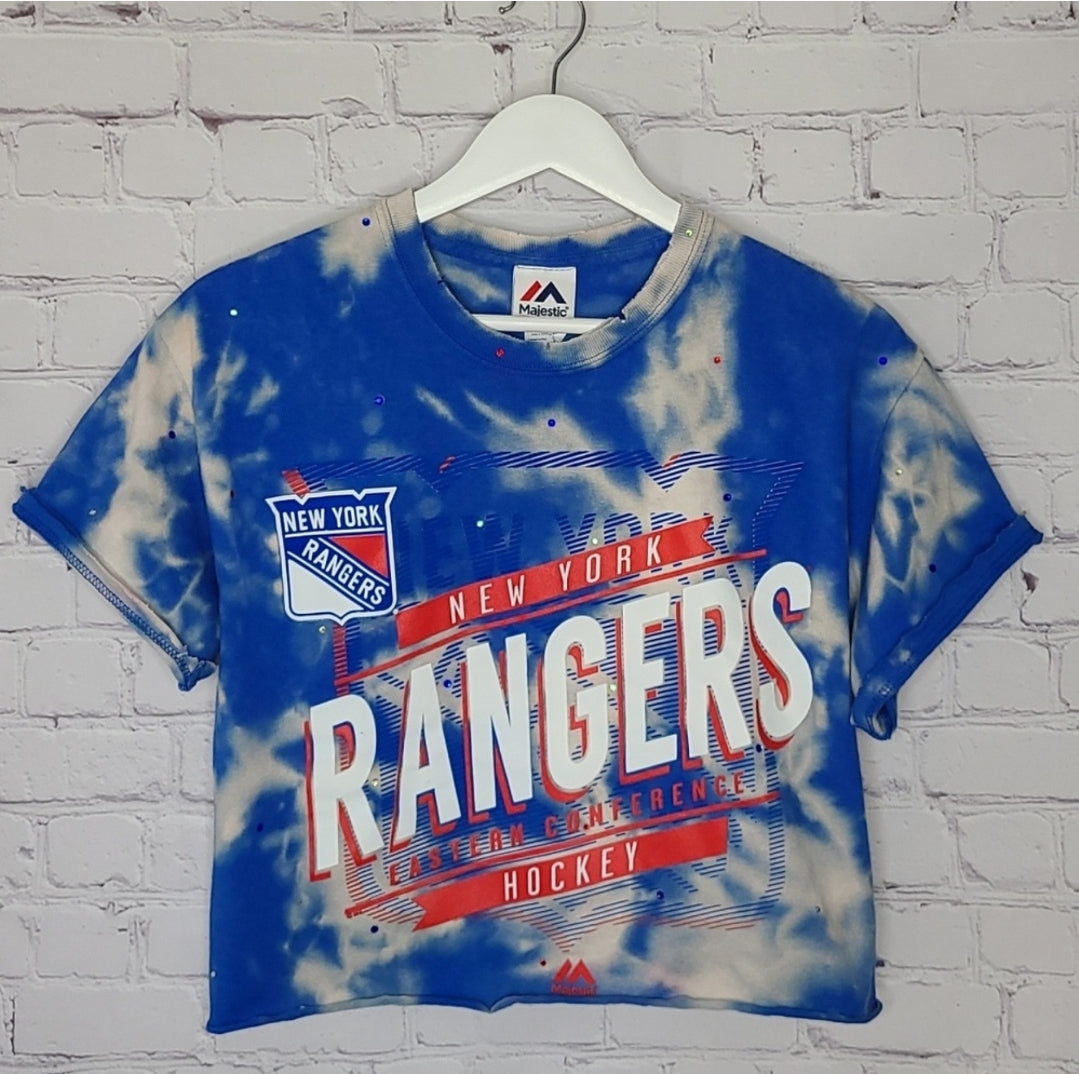 New York Rangers Crop Tee