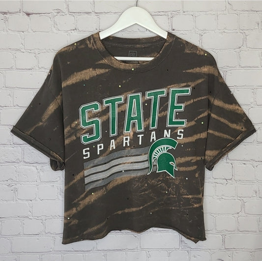 Michigan State Spartans Crop Tee