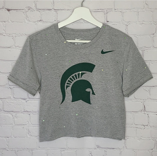 Michigan State Spartans Crop Tee