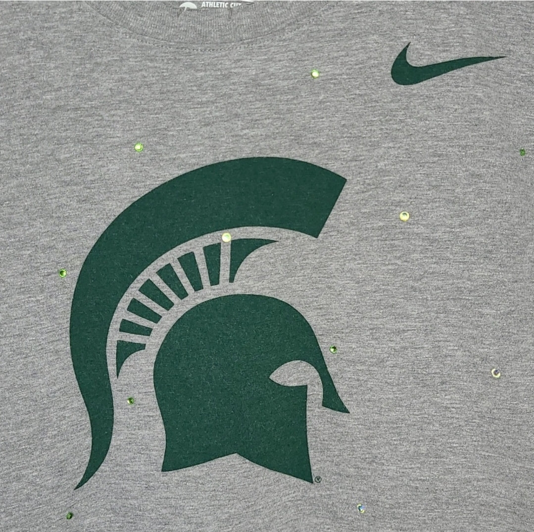 Michigan State Spartans Crop Tee