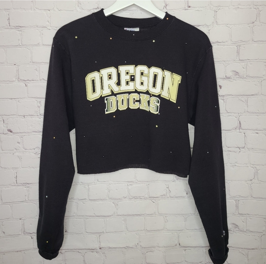 Oregon Ducks Crop Sweatshirt