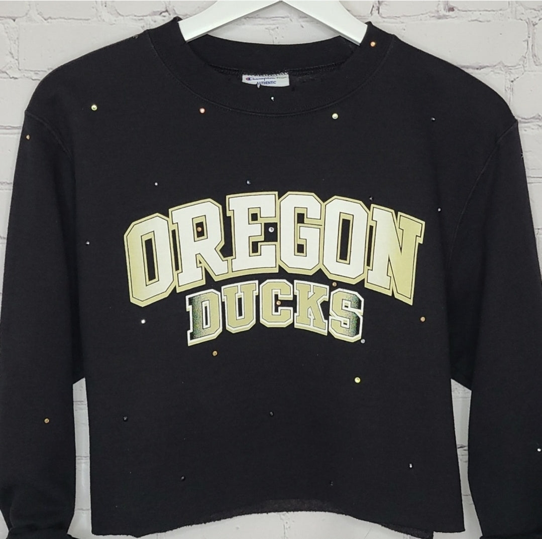 Oregon Ducks Crop Sweatshirt