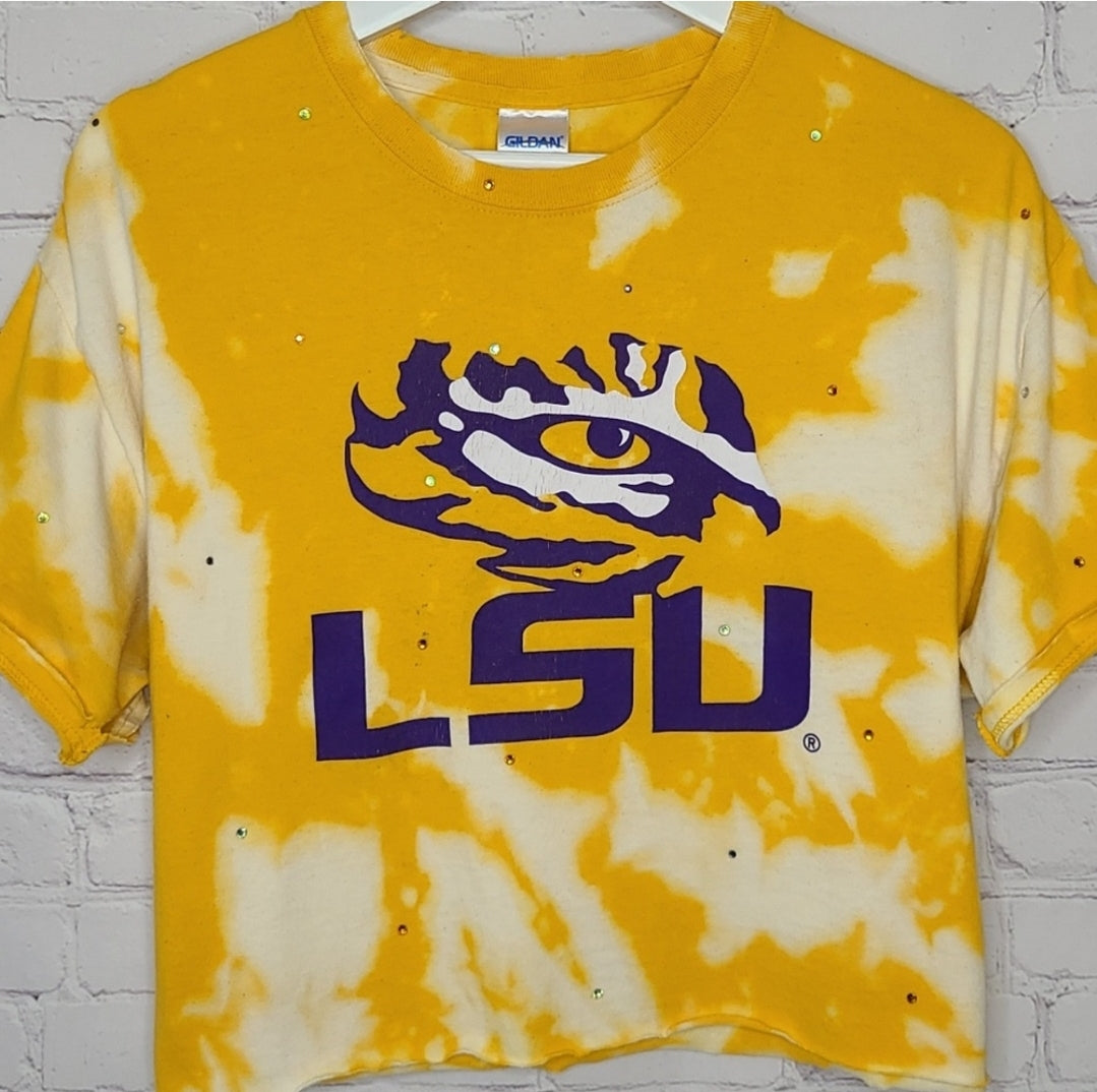 LSU Tigers Crop Tee