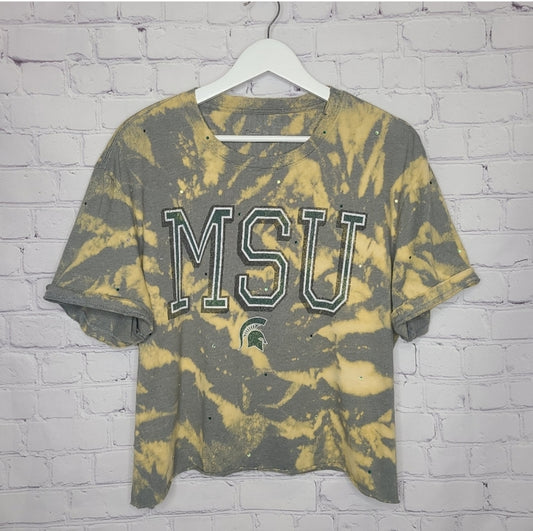 MSU Spartans Crop Tee