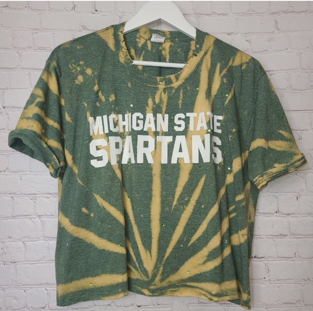 Michigan State Spartans Crop Tee