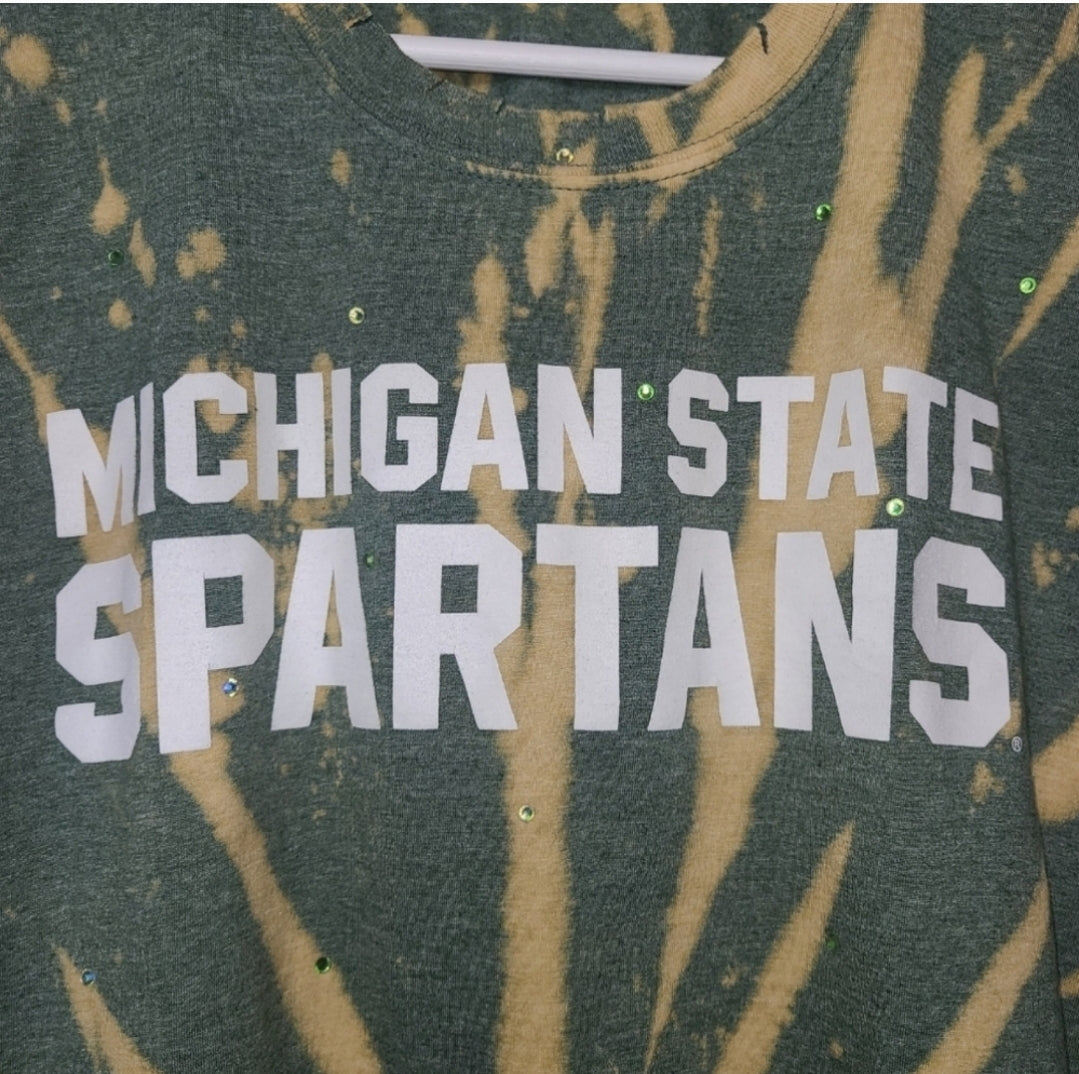 Michigan State Spartans Crop Tee