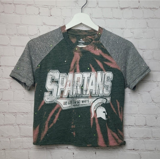 Michigan State Spartans Crop Tee