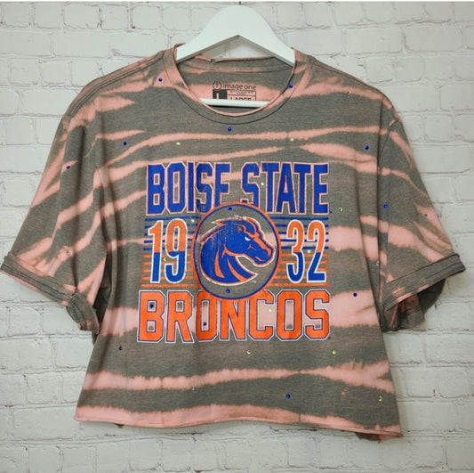 Boise State Broncos Crop Tee