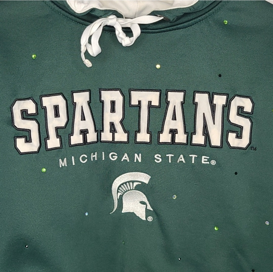 Michigan State Spartans Crop Hoodie