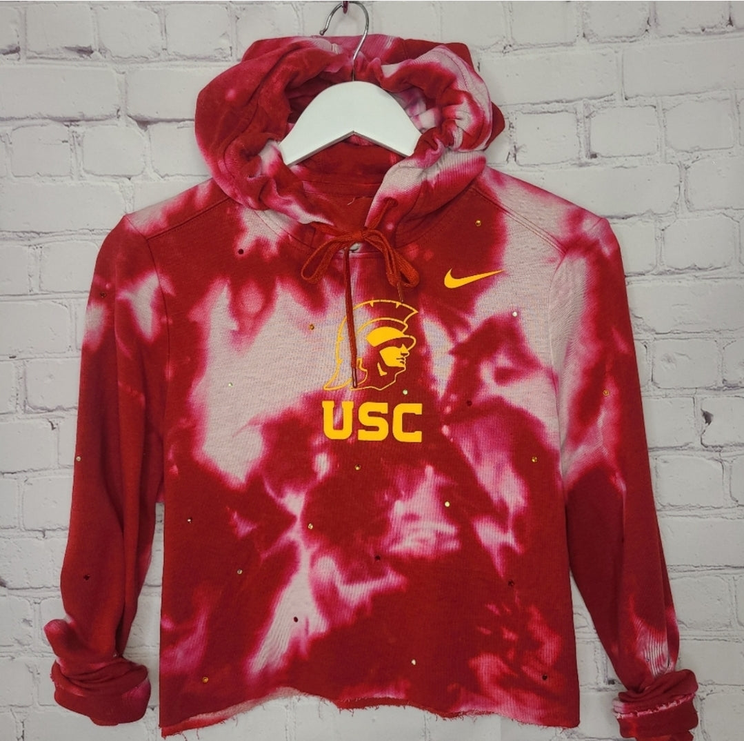 USC Trojans Crop Hoodie