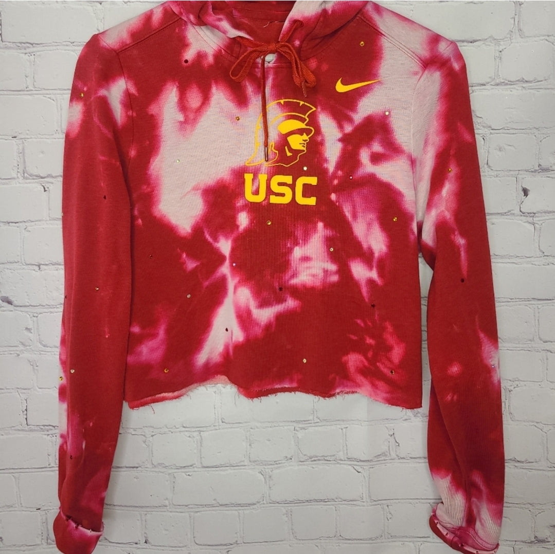 USC Trojans Crop Hoodie