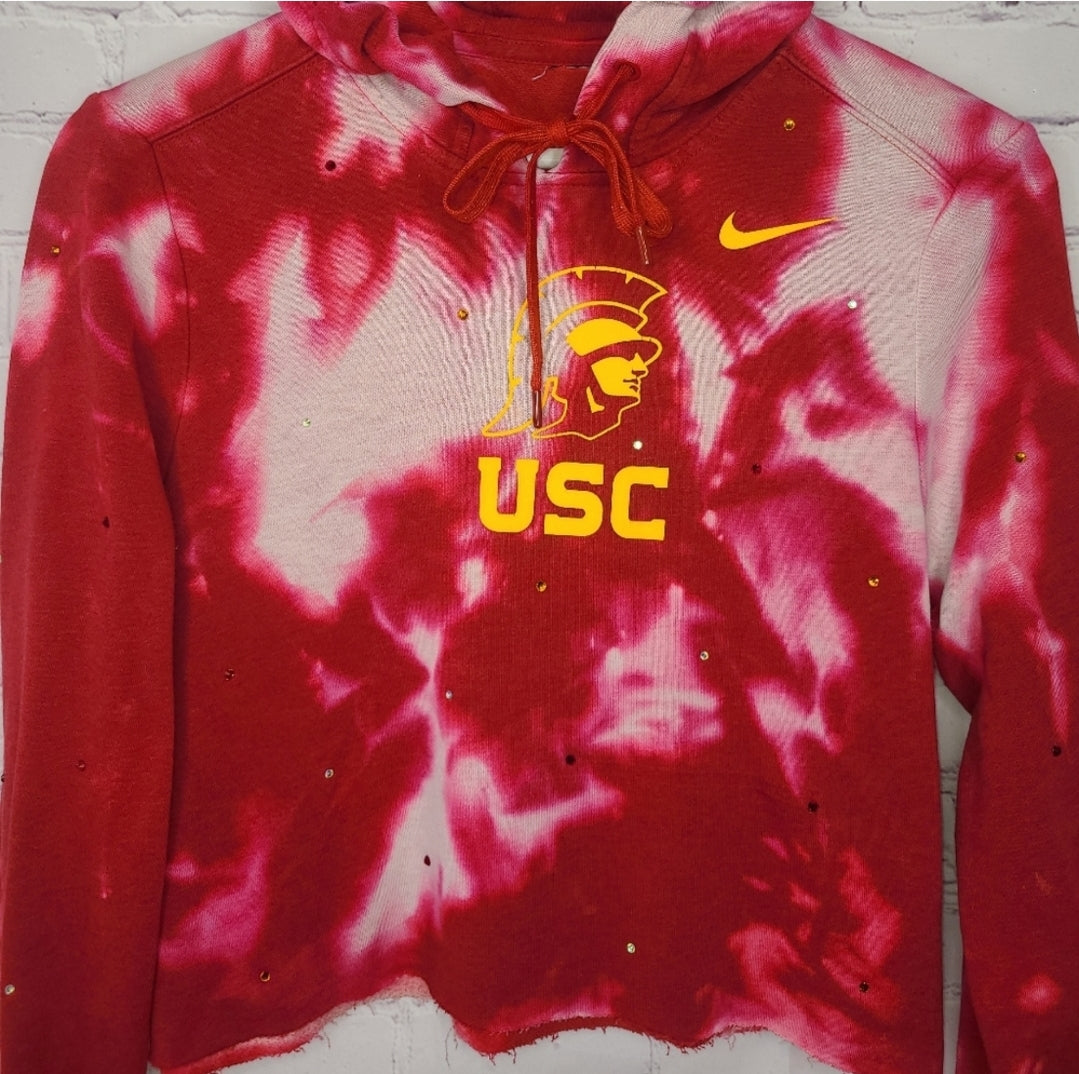 USC Trojans Crop Hoodie