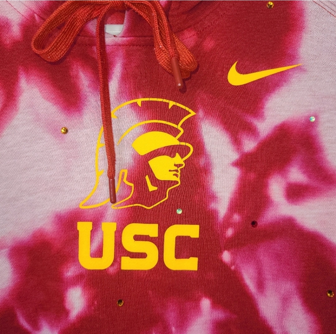 USC Trojans Crop Hoodie