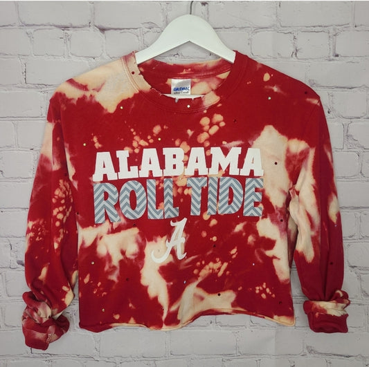 Alabama Crimson Tide Upcycled Crop Tee