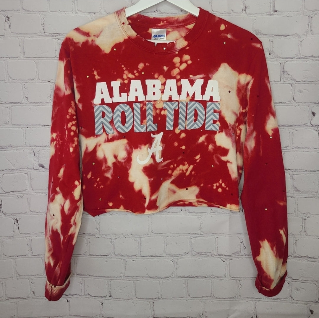 Alabama Crimson Tide Upcycled Crop Tee