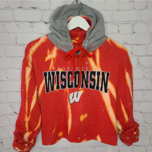 Wisconsin Badgers Crop Hoodie