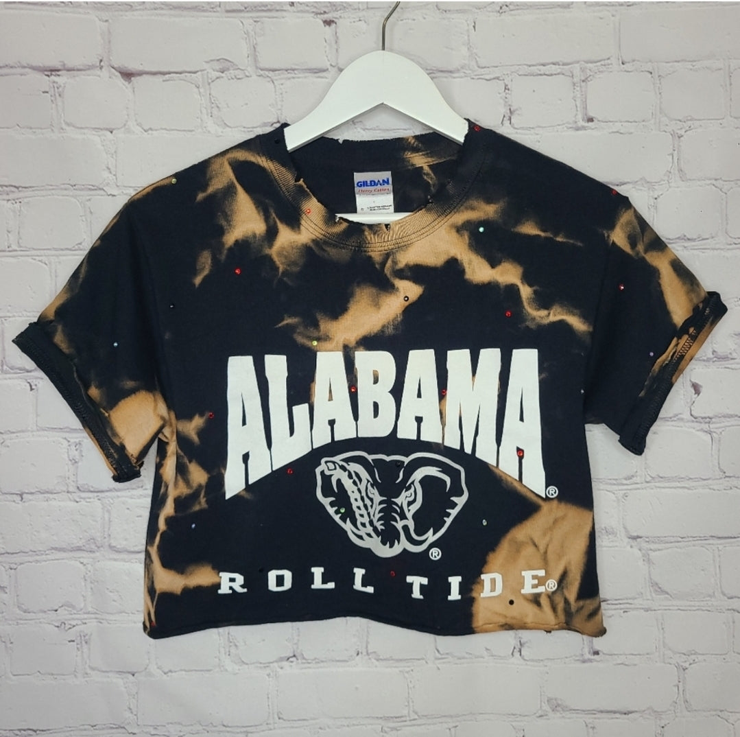 Alabama Crimson Tide Upcycled Crop Tee