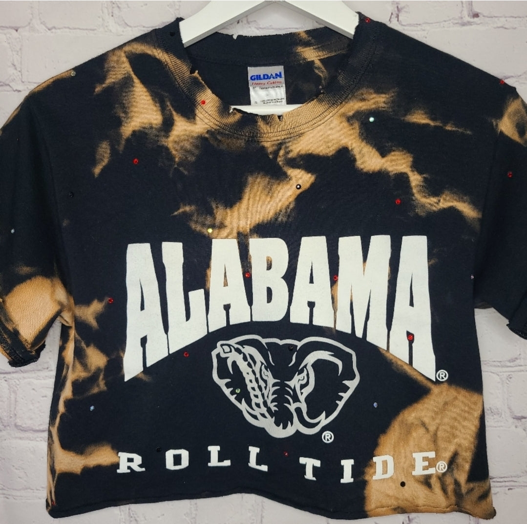 Alabama Crimson Tide Upcycled Crop Tee