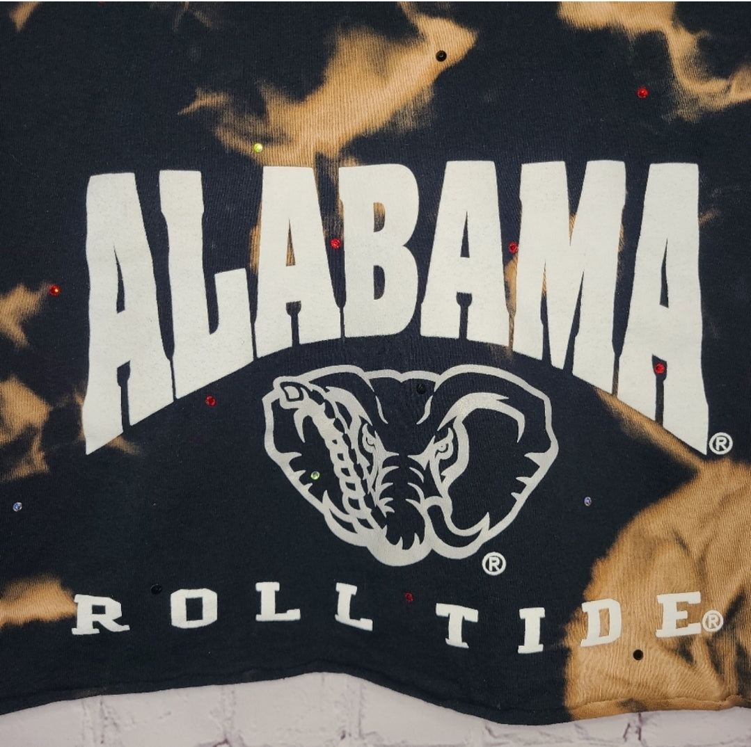 Alabama Crimson Tide Upcycled Crop Tee