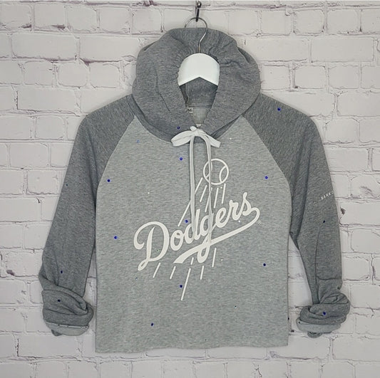 Los Angeles Dodgers Crop Hoodie