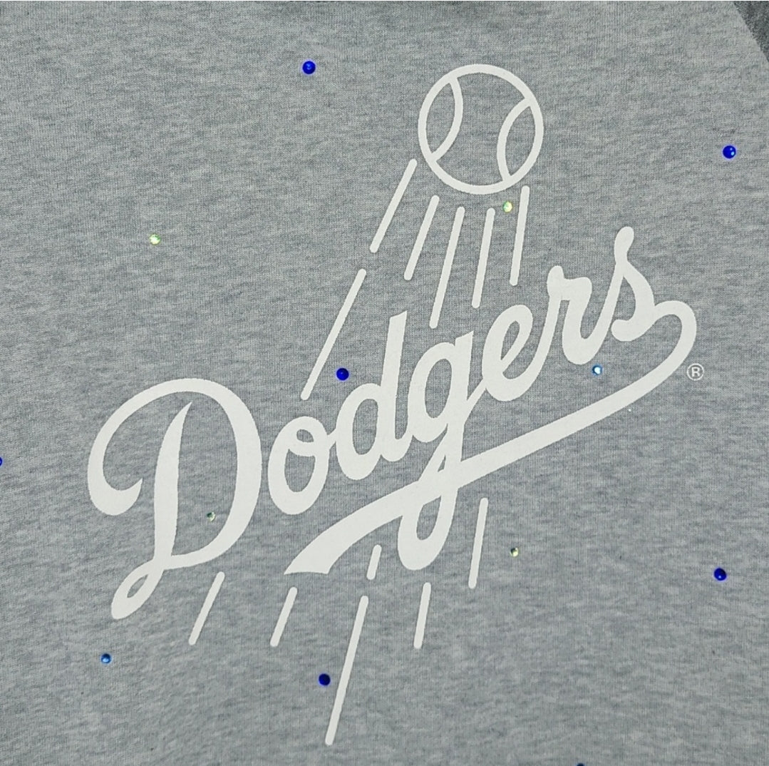 Los Angeles Dodgers Crop Hoodie