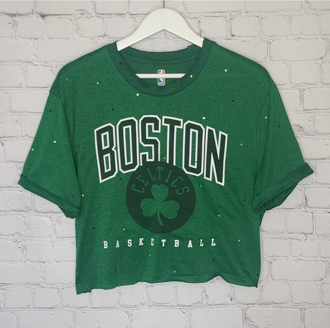 Boston Celtics Crop Tee