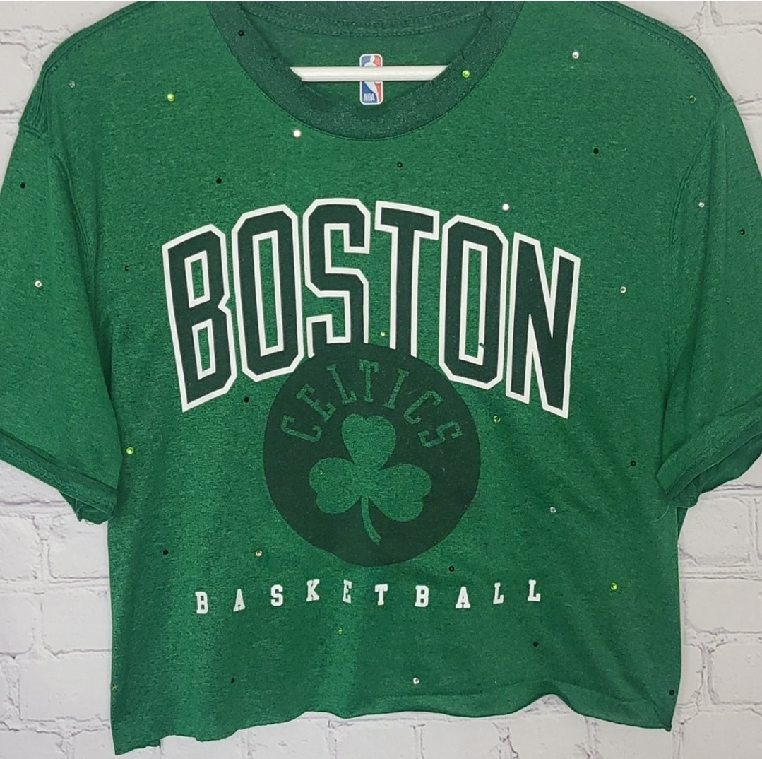 Boston Celtics Crop Tee